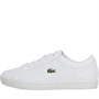 Lacoste Womens Straightset BL Trainers White/Purple