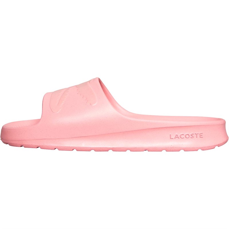 Pink hotsell lacoste slides