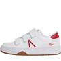 Lacoste Junior Boys L001 V2 Trainers White/Red