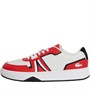 Lacoste Mens L001 Trainers Red/White