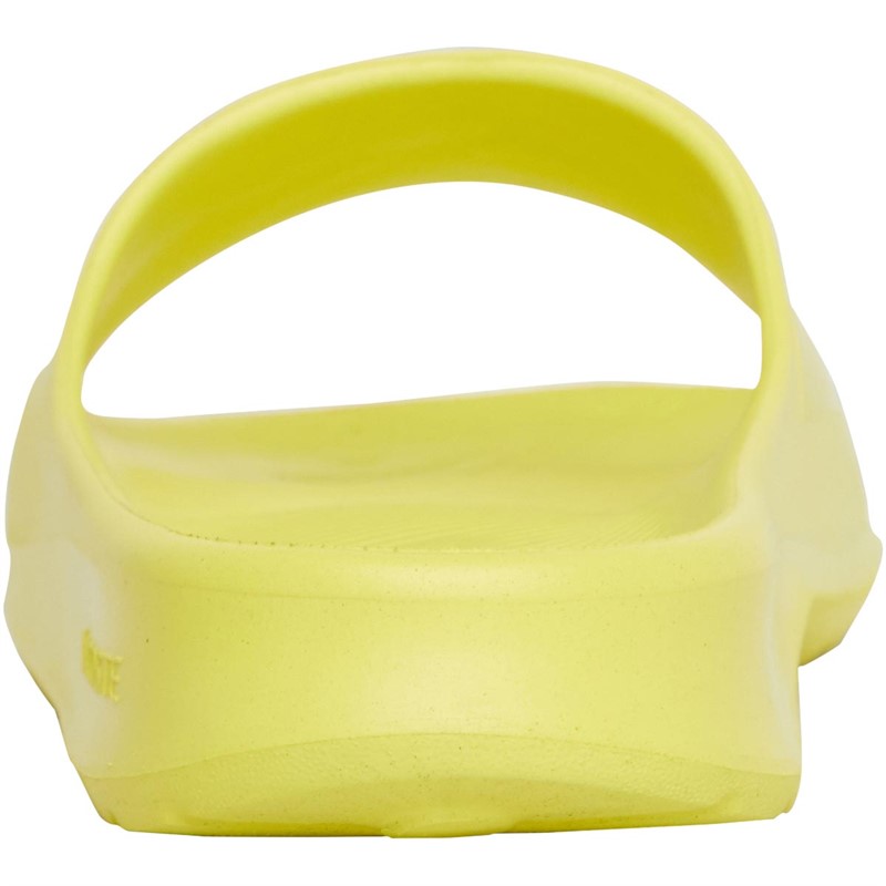 Lacoste Womens Croco 2.0 Slides Light Yellow/Light Yellow