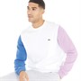 Lacoste Mens Sweatshirt White/Marina-Neva Purple