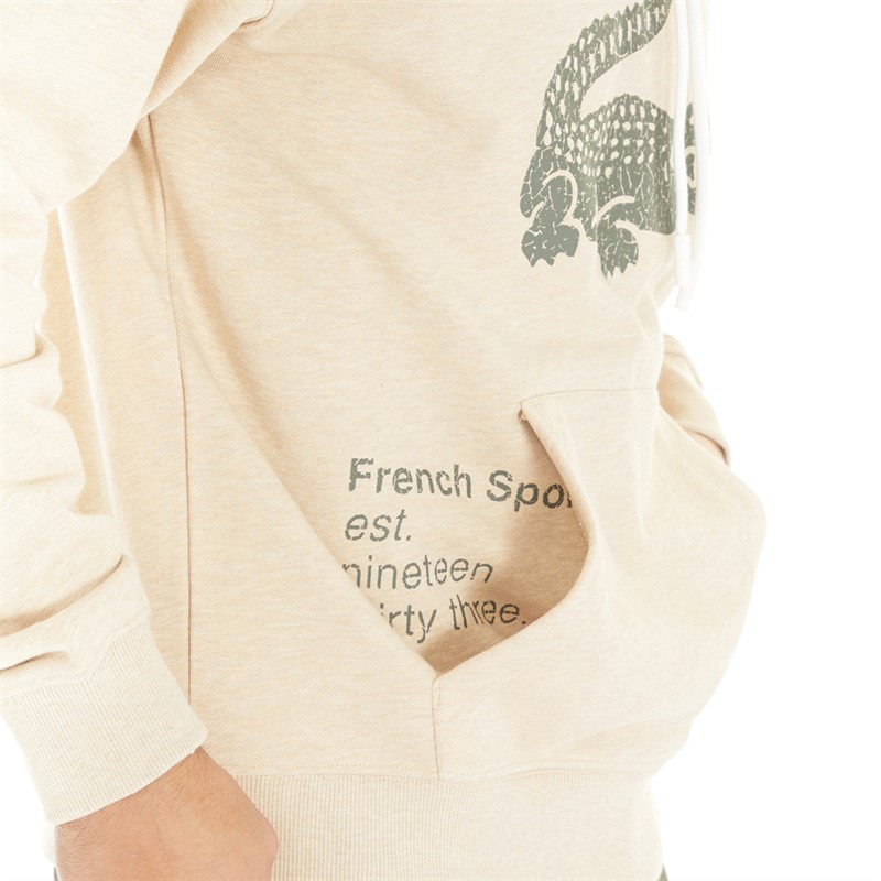 Lacoste Mens Hoodie Heather Cavaliere Chine