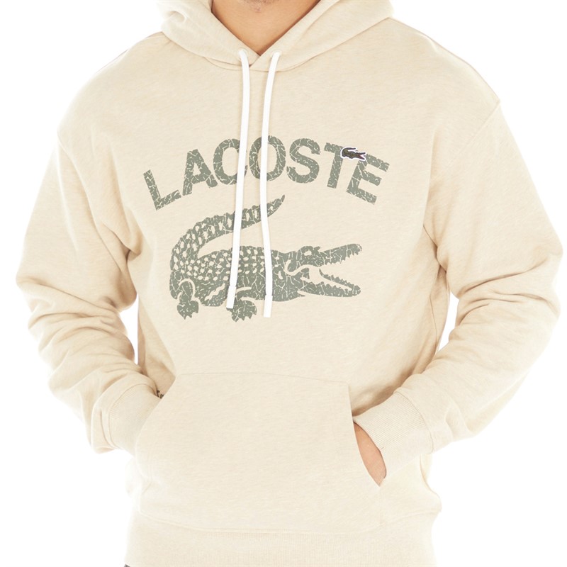 Lacoste Mens Hoodie Heather Cavaliere Chine