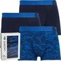 Lacoste Mens Three Pack Boxers Marina/Navy Blue/Navy Blue