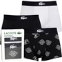Lacoste Mens Three Pack Boxers Black/White