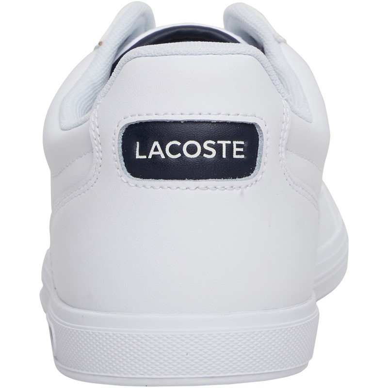 mens white lacoste trainers