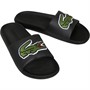 Lacoste Mens Croco Sliders Black/Green