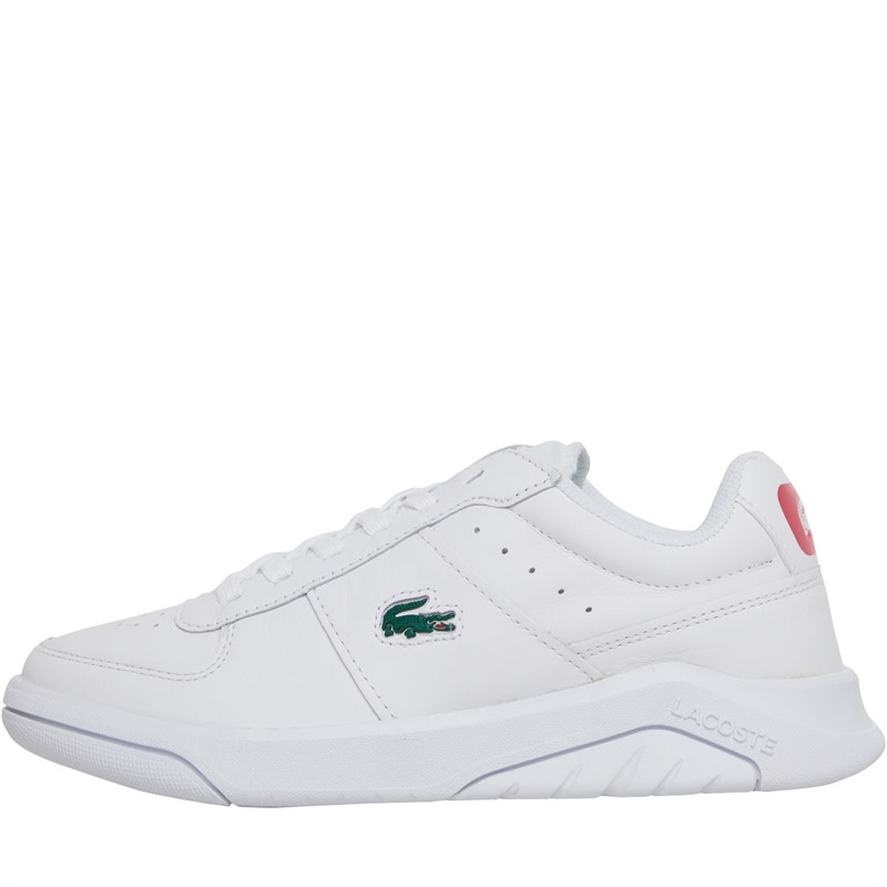 Pink and cheap white lacoste trainers