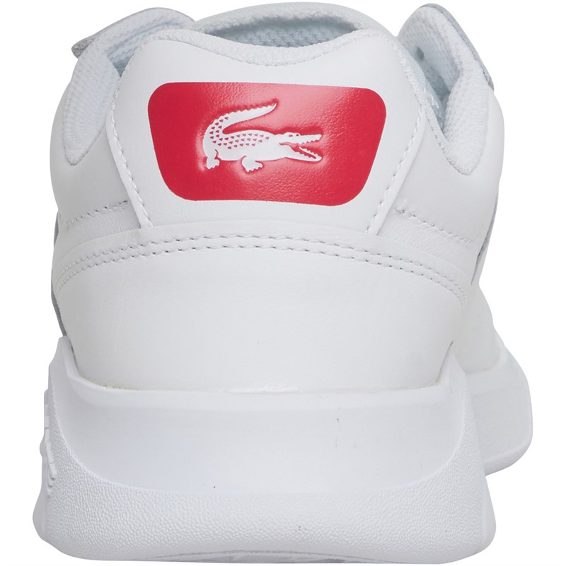 Lacoste Womens Game Advance Trainers White/Dark Pink