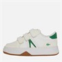 Lacoste Boys L001 V2 Trainers White/Green