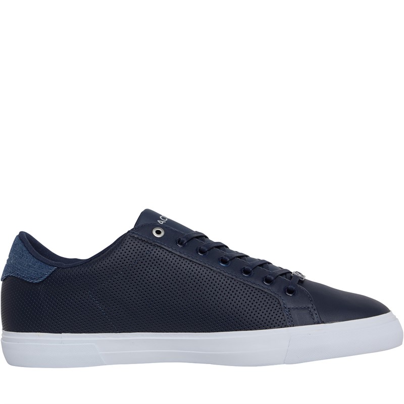 Lacoste Mens Lerond Plus Trainers Navy/White