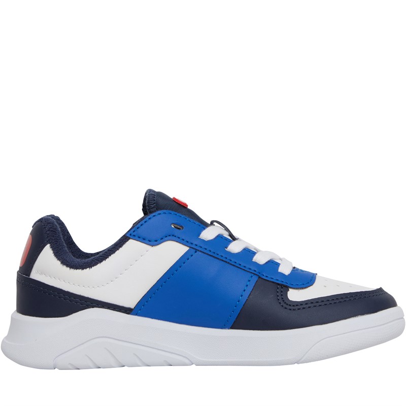 Lacoste Boys Game Advance Trainers White/Navy/Red