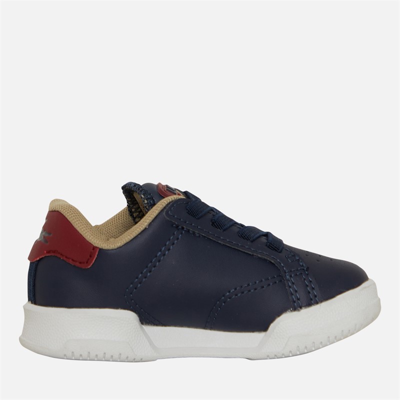 Lacoste Boys Twin Serve Trainers Navy/Red