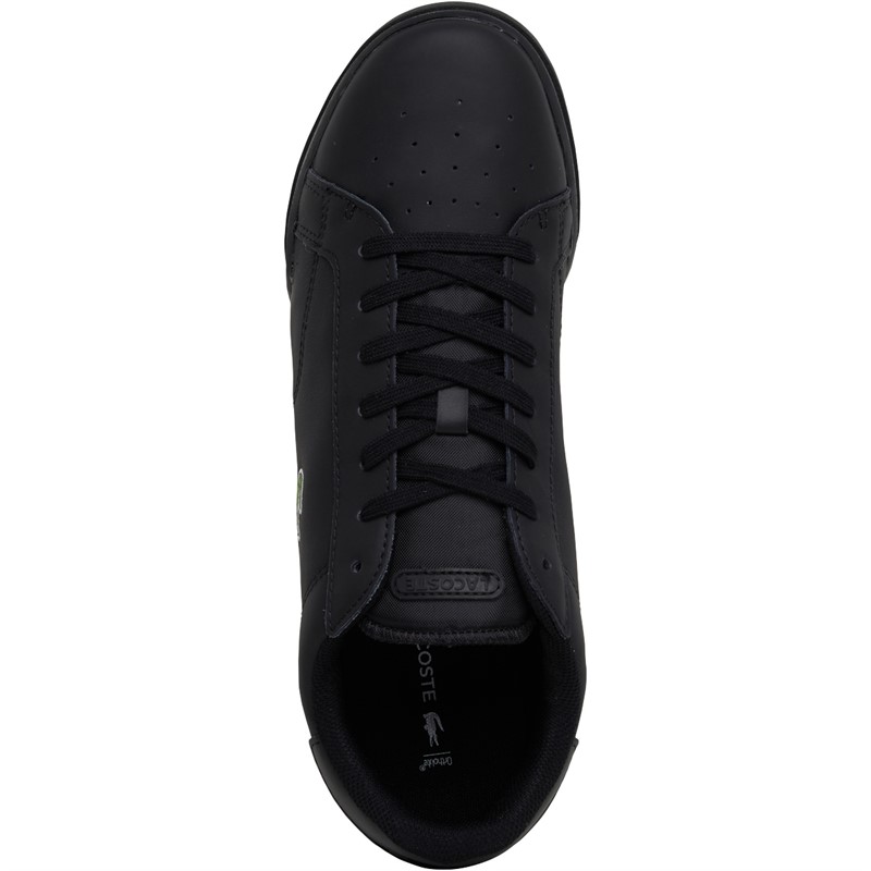 Lacoste Mens Twin Serve Trainers Black/Black