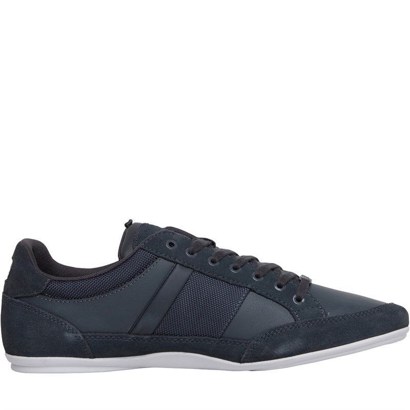 Lacoste Mens Chaymon Trainers Dark Grey/White