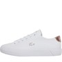 Lacoste Junior Girls Gripshot Trainers White/Light Pink