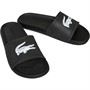 Lacoste Mens Croco Sliders Black/White