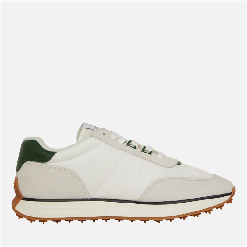 Buy Lacoste Mens L-Spin Trainers White/Dark Green