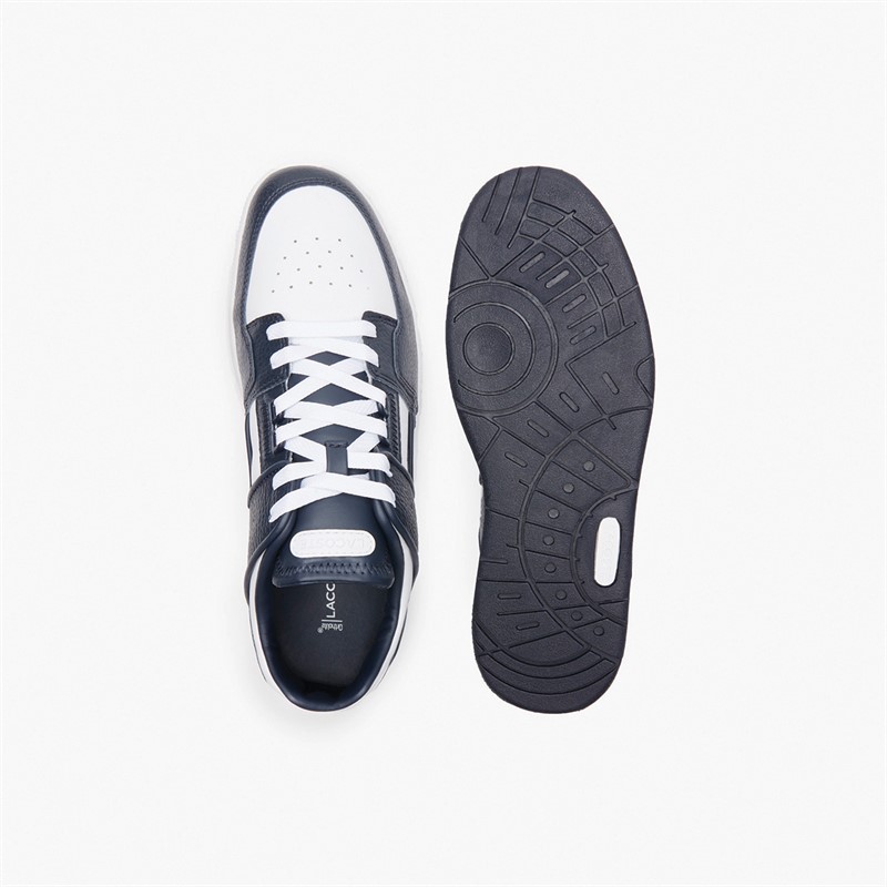 Lacoste Mens Court Cage Trainers White/Navy