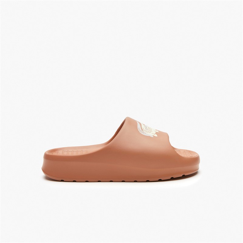 Lacoste Womens Serve 2.0 Sliders Tan/Off White