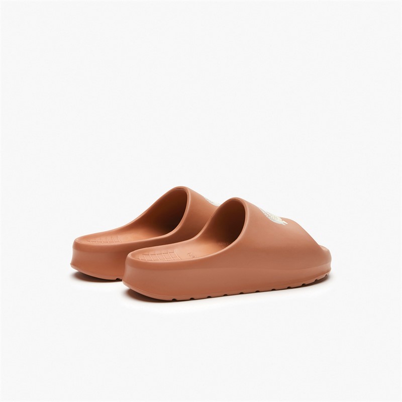 Lacoste Womens Serve 2.0 Sliders Tan/Off White