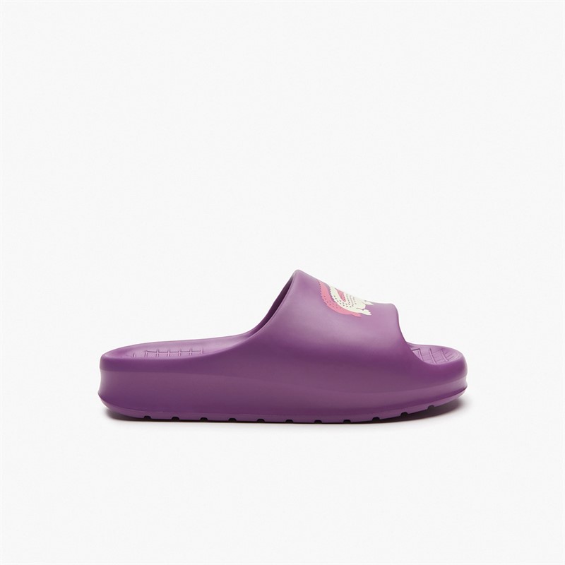 Lacoste Womens Serve 2.0 Sliders Purple/Off White