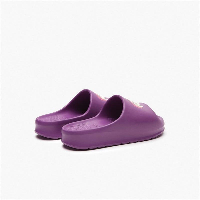 Lacoste Womens Serve 2.0 Sliders Purple/Off White