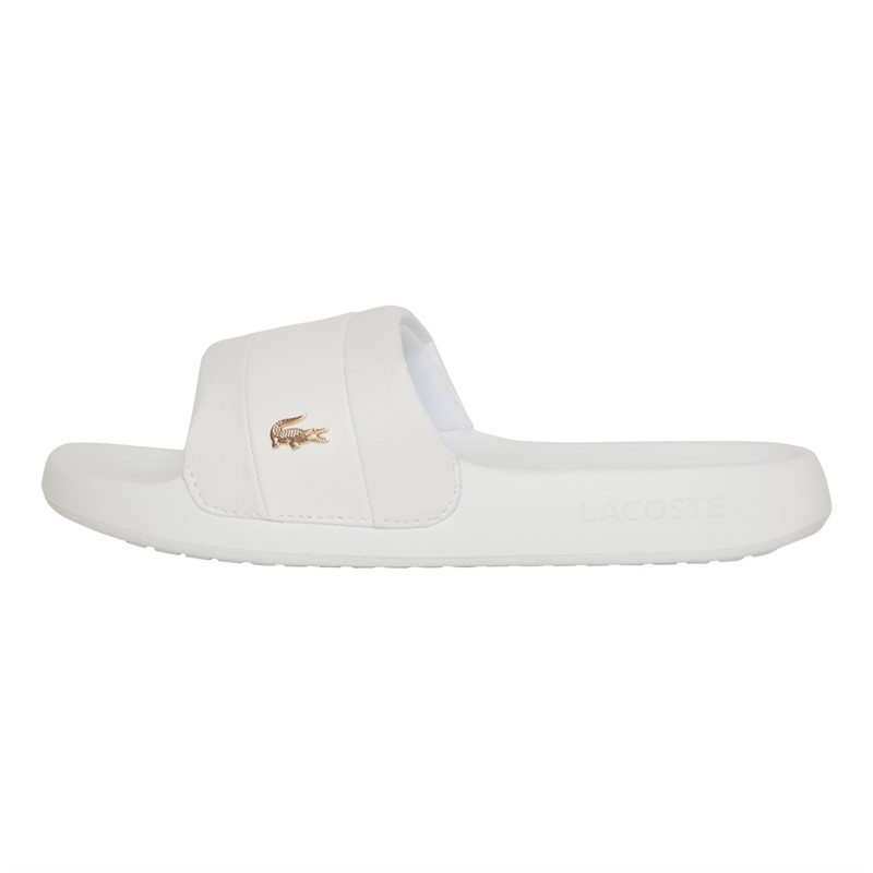 Lacoste Womens Serve Hybrid Sliders White/White