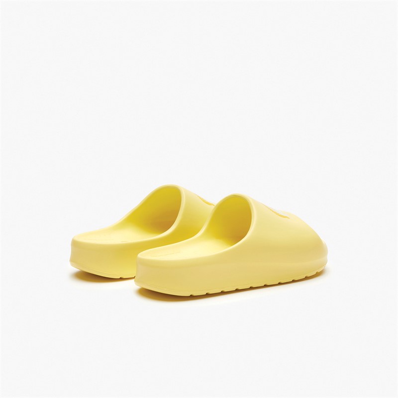 Lacoste Womens Serve 2.0 Sliders Yellow/Off White