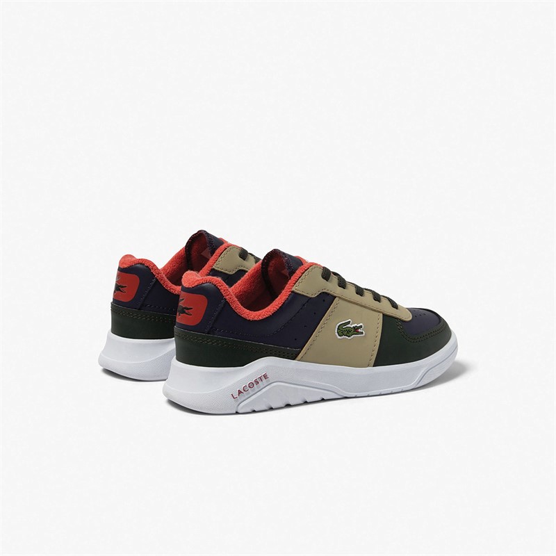 Lacoste Kids Game Advance 12 Trainers Navy/Khaki