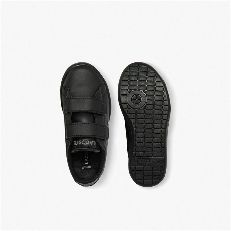 Lacoste Infant Carnaby Evo Trainers Black/Black