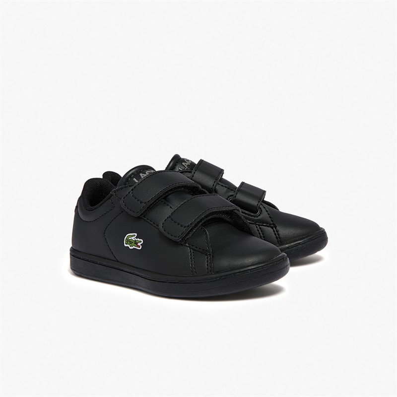 Lacoste Infant Carnaby Evo Trainers Black/Black