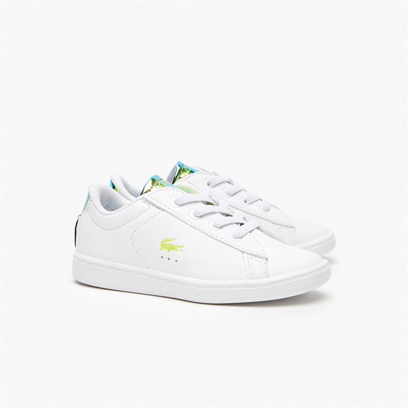 Lacoste Infant Carnaby Evo Trainers White/Yellow