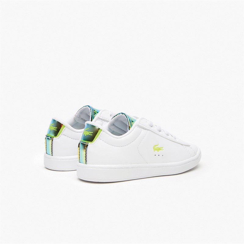 Lacoste Infant Carnaby Evo Trainers White/Yellow