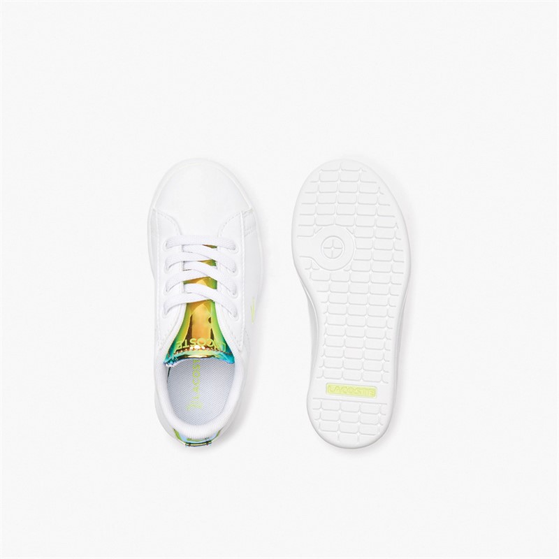 Lacoste Infant Carnaby Evo Trainers White/Yellow