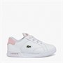 Lacoste Infant Twin Serve Trainers White/Light Pink