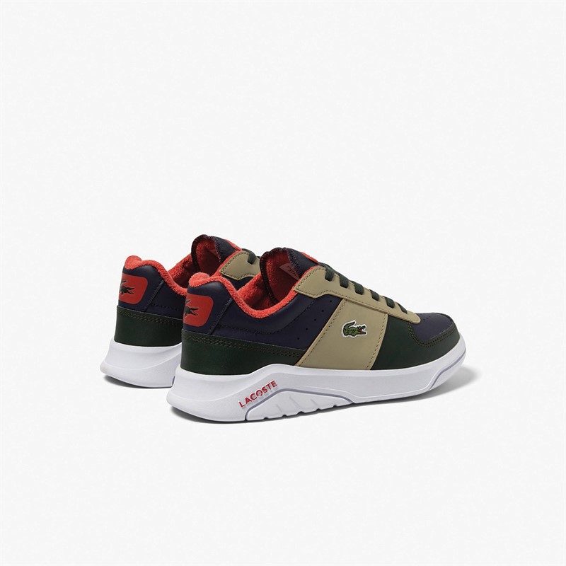 Lacoste Junior Game Advance 12 Trainers Navy/Khaki