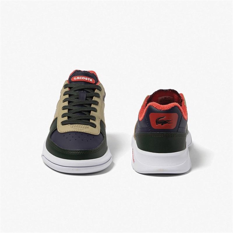 Lacoste Junior Game Advance 12 Trainers Navy/Khaki