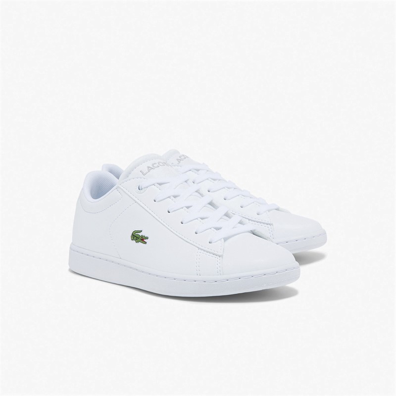 Lacoste Kids Carnaby Evo Trainers White/White