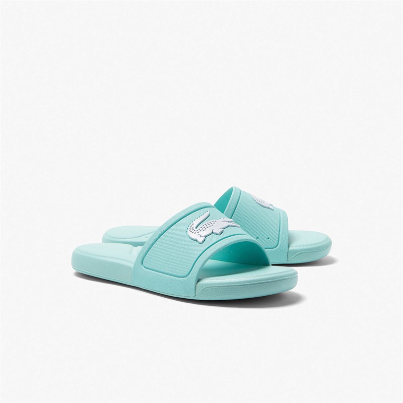 Lacoste Kids L30 Sliders Turquoise/White