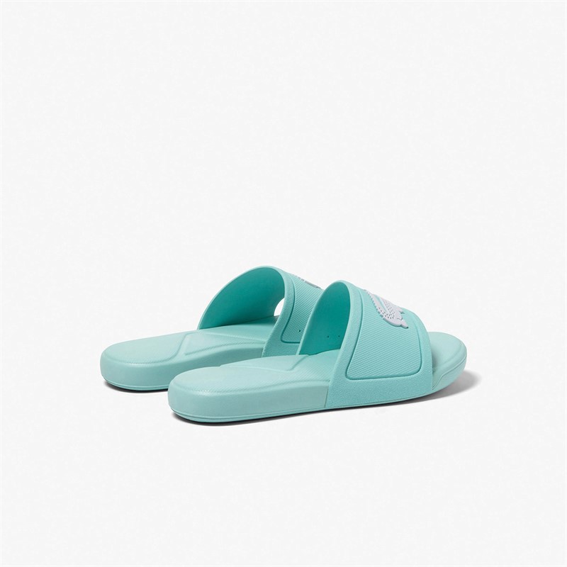 Lacoste Kids L30 Sliders Turquoise/White