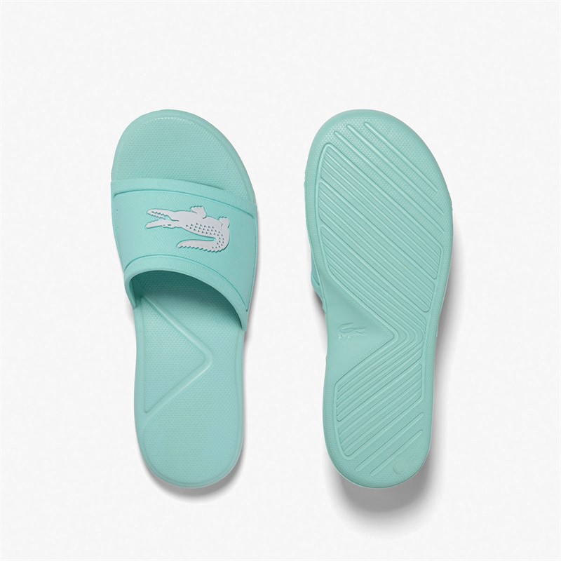 Lacoste Kids L30 Sliders Turquoise/White