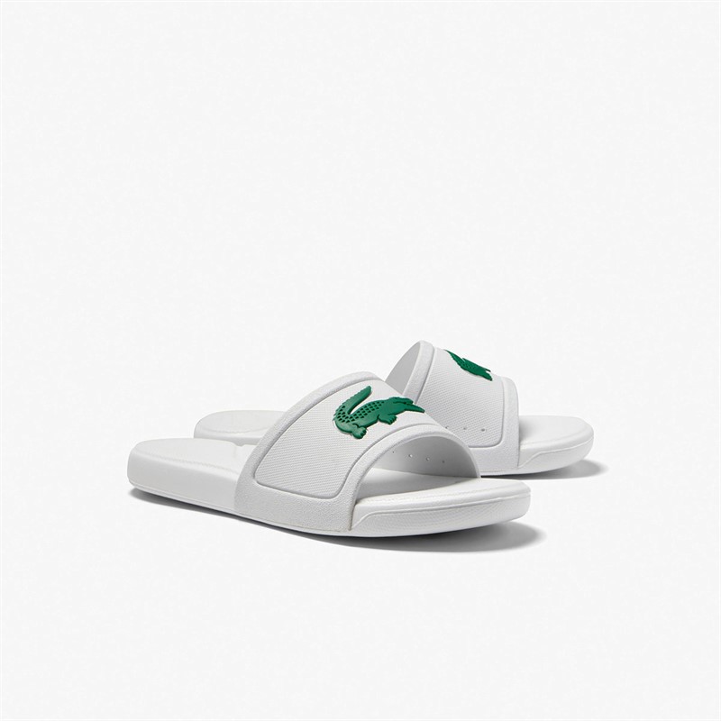 Lacoste Kids L30 Sliders White/Green