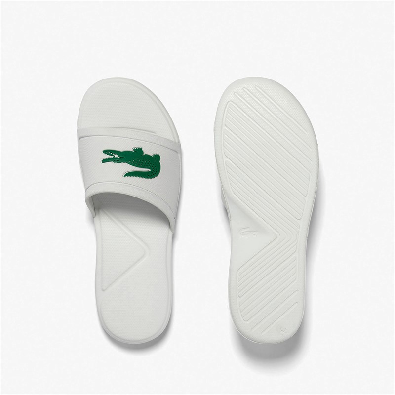 Lacoste Kids L30 Sliders White/Green