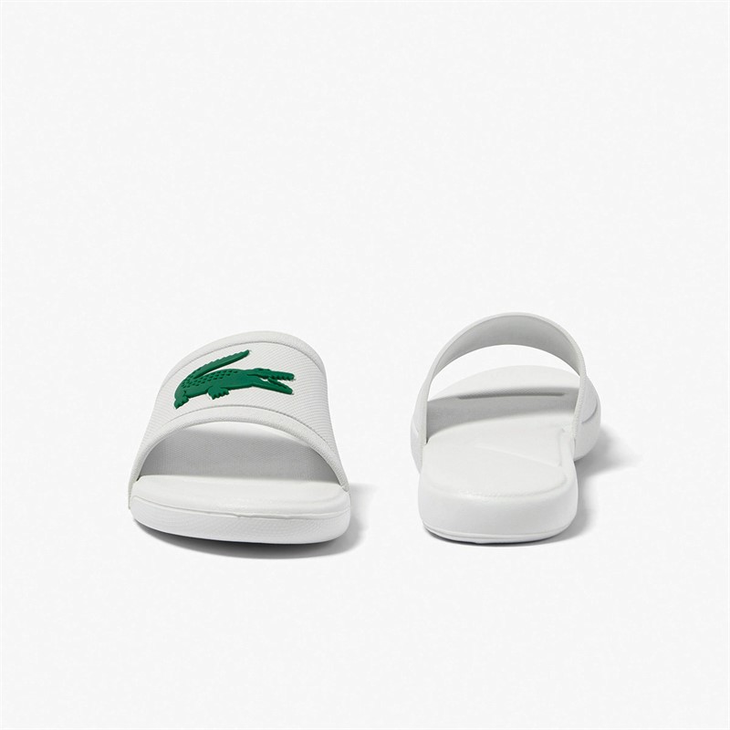 Lacoste Kids L30 Sliders White/Green