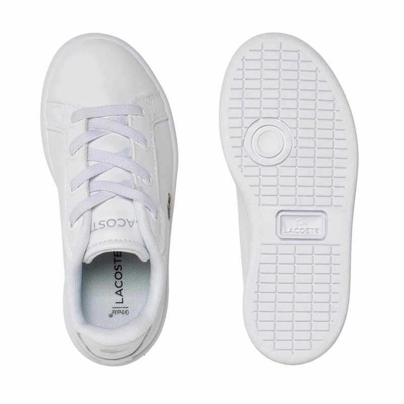 Lacoste Kids Carnaby Pro Trainers White/White