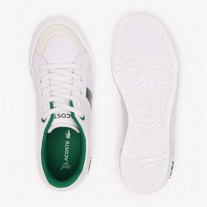 Lacoste Kids L004 Trainers White/Green