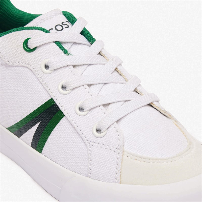 Lacoste Kids L004 Trainers White/Green