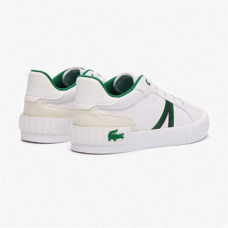 Lacoste Kids L004 Trainers White/Green